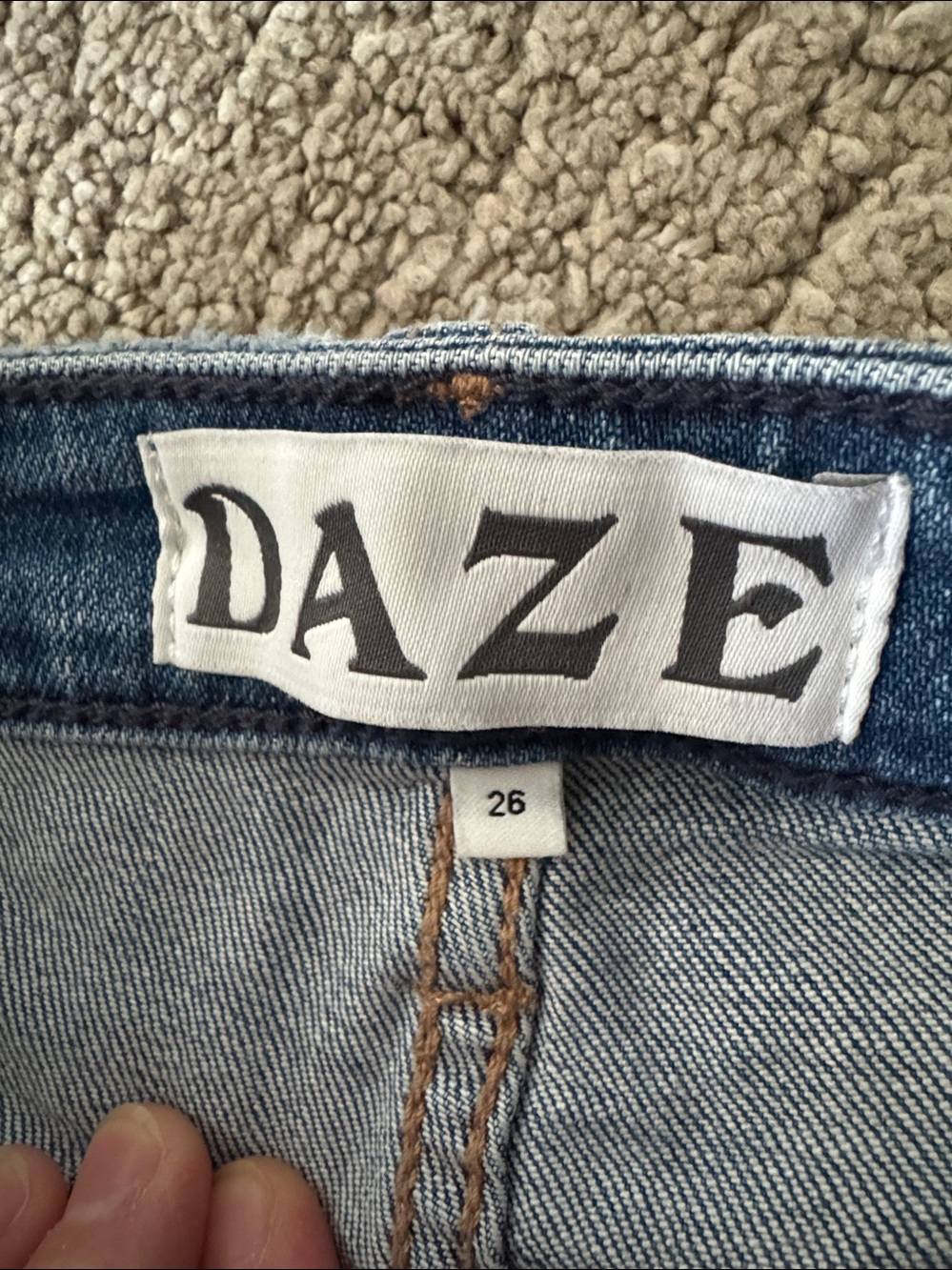 Daze Flare denim jeans high waisted size 26 - Picture 6 of 6